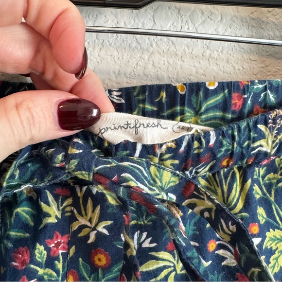 Fresh Print Unicorn Garden Blue Floral Pants and Shirt Pajama Set Size XL - Picture 11 of 14